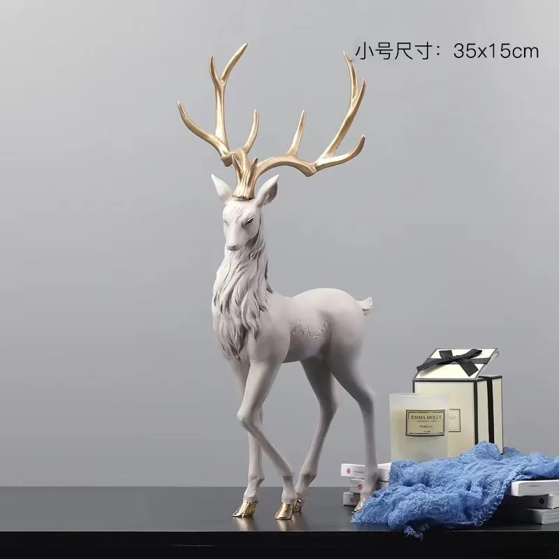 High-End Deer Statue- Elk Sculpture- Luxury Home Decor - Image 12