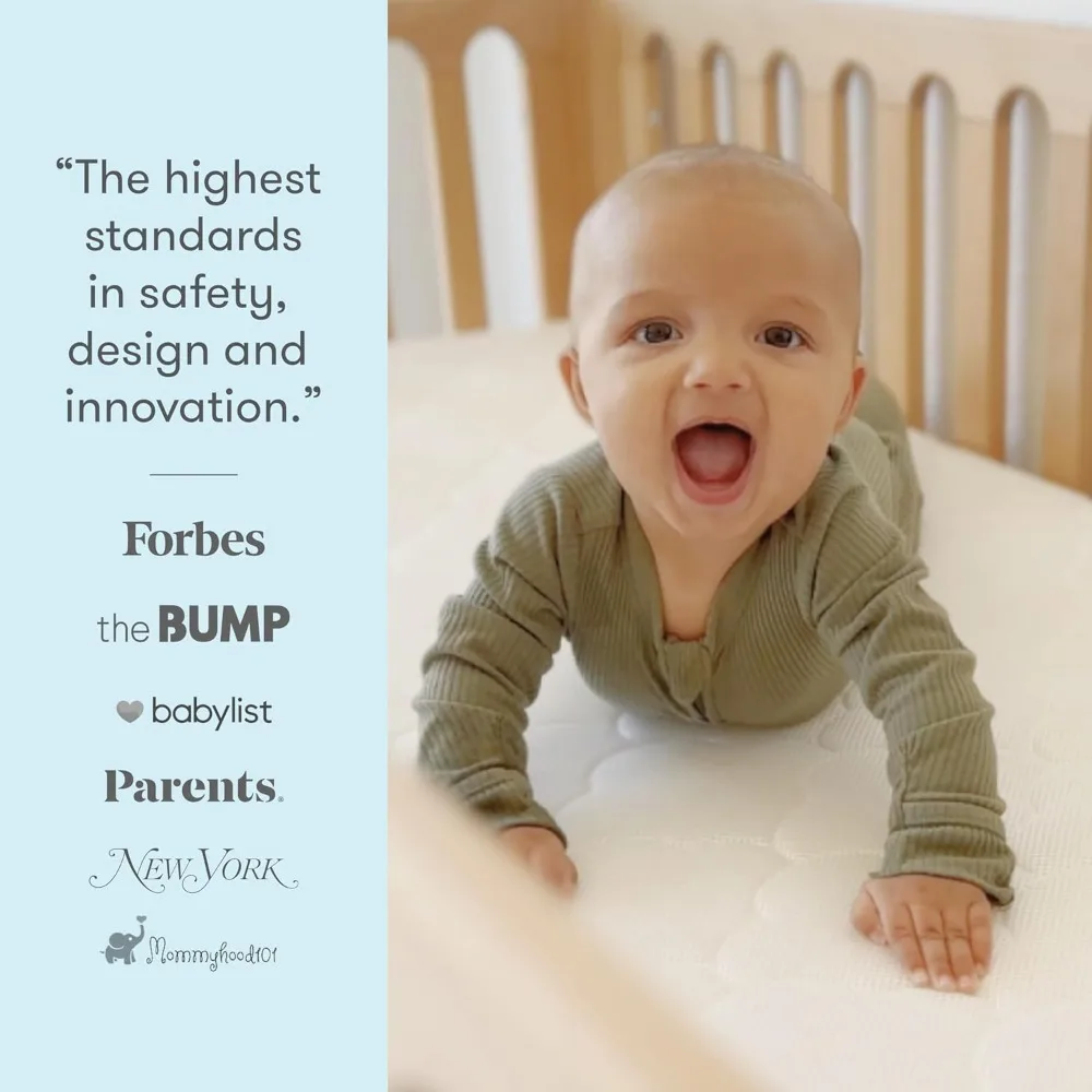 Crib and Toddler Bed Mattress- Ultra-Breathable- Proven to Reduce Suffocation Risk- 100% Washable - Image 4