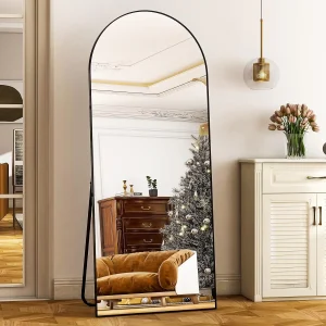 26" x 71" Full-Length Mirror - Aluminum Alloy Frame- Full-Body Mirror - Extra-Large Floor Mirror for Bedroom, Living Room