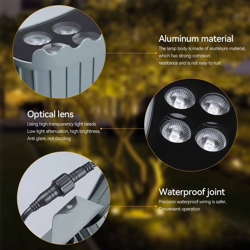 LED Tree-Hugging Outdoor Lamp- Waterproof- IP65 Spotlight- Lighting for Garden, Patio, Courtyard, etc. - Image 2