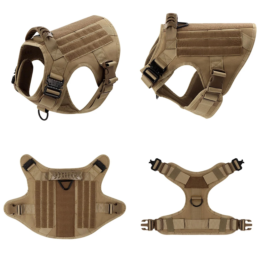 Harness/ Collar/ Leash Set- Molle Pouches- Training/ Walking Vest For Medium to Large Dogs - Image 3