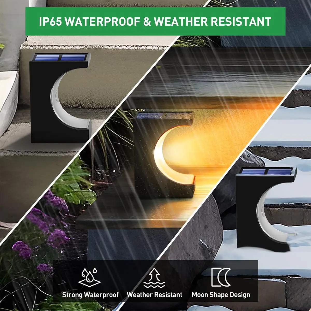 Solar LED Stair Lights- Decorative- Weather-Resistant- Warm White or Cool White - Image 5