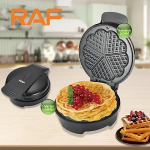 Electric Waffle Maker- Adjustable Thermostat- Non-stick Cooking Surface- Cool-touch Exterior- Built-in Cord Wrap