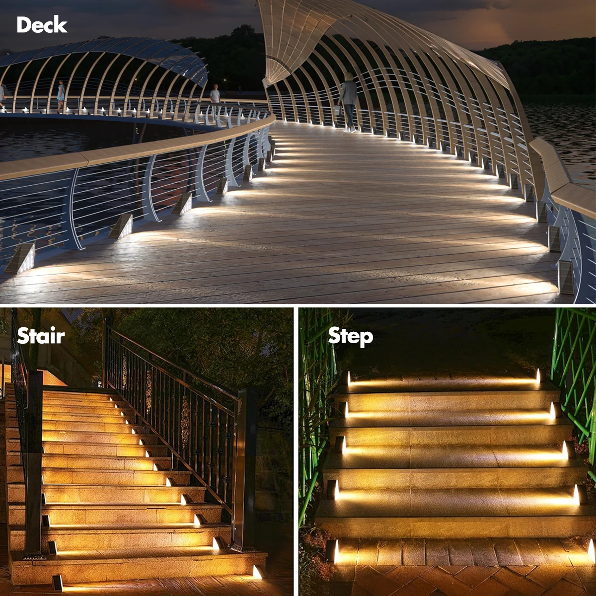 Solar Step Lights- Waterproof- Auto On/ Off- Solar Lights for Stairs, Patio, Yard, or Porch - Image 6