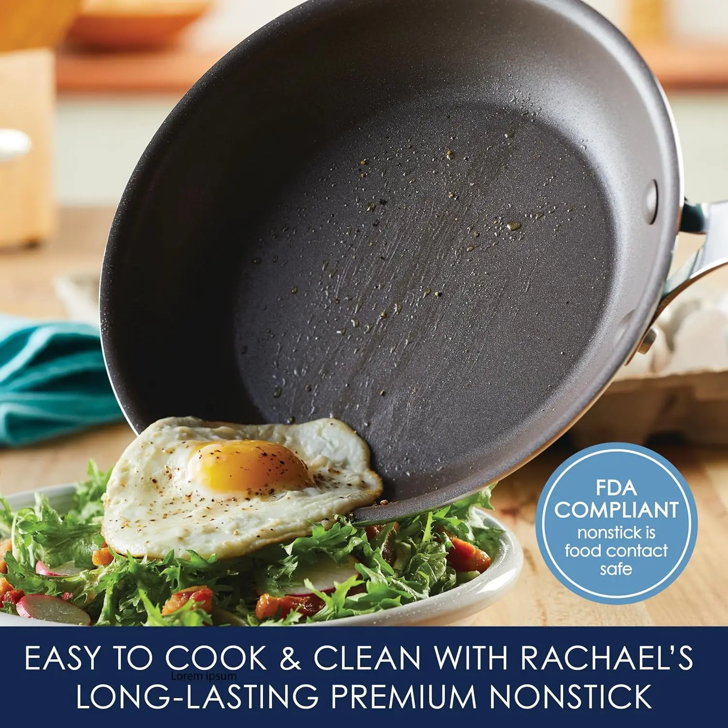 Rachael Ray's Cook + Create Non-stick Cookware/Pots and Pan Set- 10 Pieces- Gray - Image 2