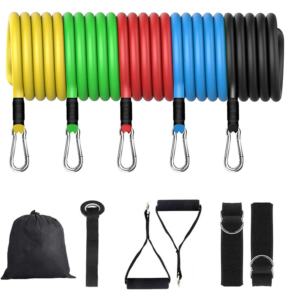 Latex Resistance Pull Bands- Rope for Pilates, Yoga, CrossFit- 11 Pieces - Image 6