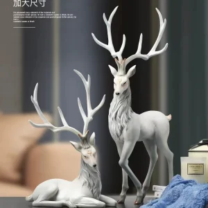 High-End Deer Statue- Elk Sculpture- Luxury Home Decor