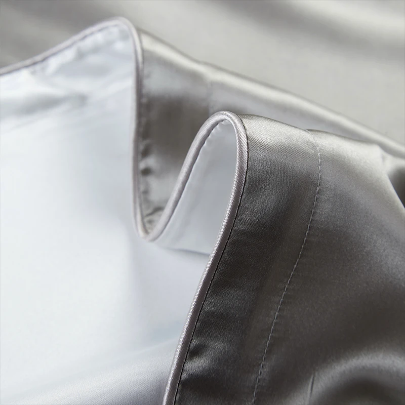 100% Natural Mulberry Silk Pillowcase- for Hair and Skin - Front in Pure Silk & Back in Breathable Lyocell Fiber- 1 Pack - Image 7