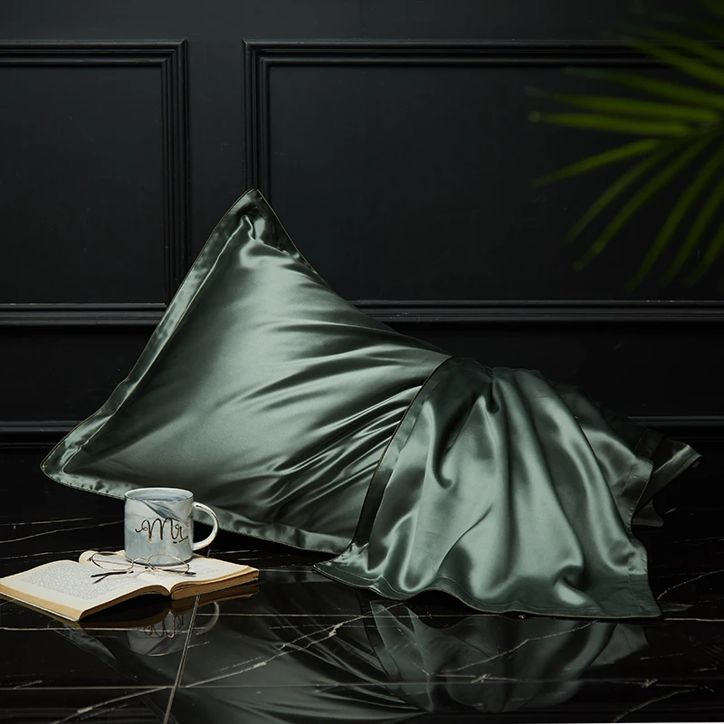 100% Natural Mulberry Silk Pillowcase- for Hair and Skin - Front in Pure Silk & Back in Breathable Lyocell Fiber- 1 Pack - Image 9