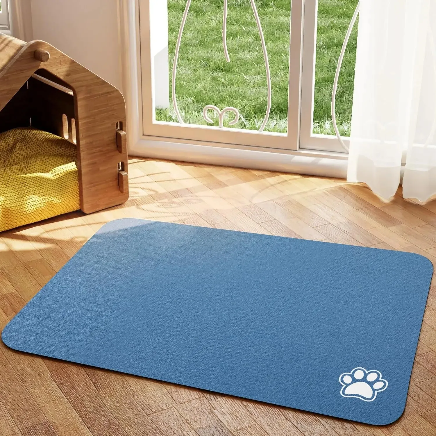 Pet Feeding Mat- Absorbent Dog/ Cat Mat for Food and Water- Easy to Clean- Quick Dry- Dog Mat for Messy Drinkers- Many Sizes and Colors - Image 11