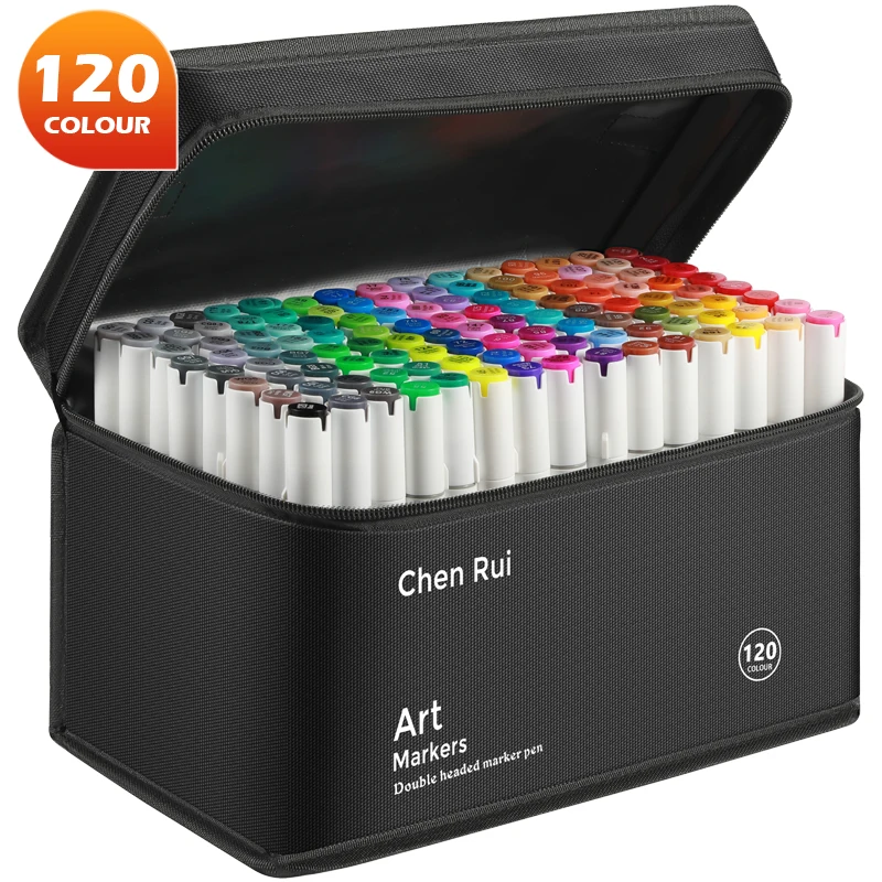 Professional Art Marker Set- Alcohol Markers- Dual Tip(Brush Tip+Broad Tip) for Coloring, Painting - Image 10