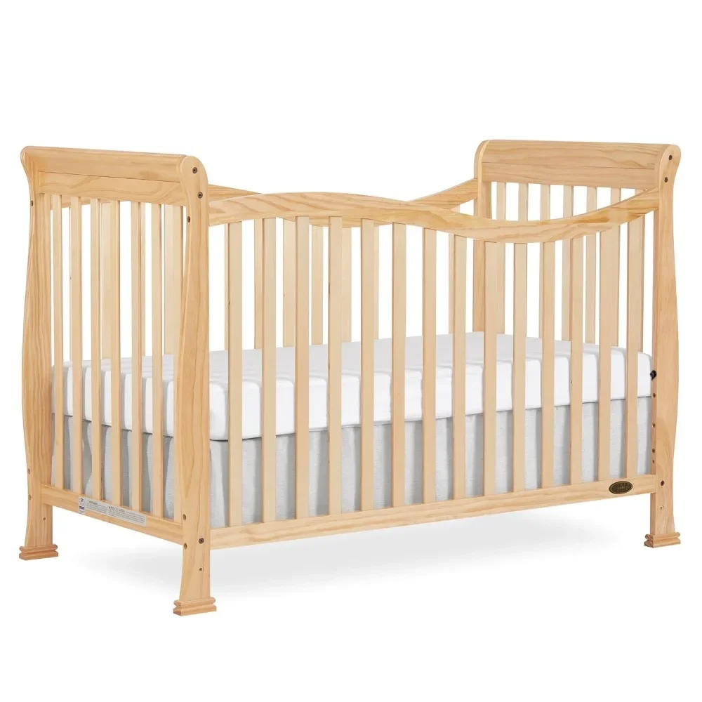 Crib - Sustainable Pinewood with Greenguard Gold Certification - Perfect for Baby's Nursery & Eco-Conscious Parents - Image 2