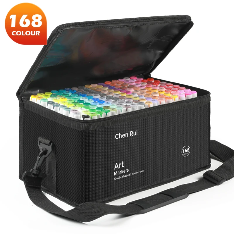 Professional Art Marker Set- Alcohol Markers- Dual Tip(Brush Tip+Broad Tip) for Coloring, Painting - Image 9