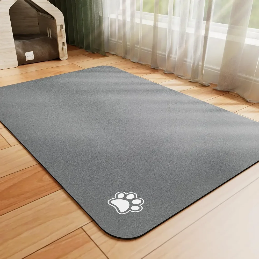 Pet Feeding Mat- Absorbent Dog/ Cat Mat for Food and Water- Easy to Clean- Quick Dry- Dog Mat for Messy Drinkers- Many Sizes and Colors - Image 2
