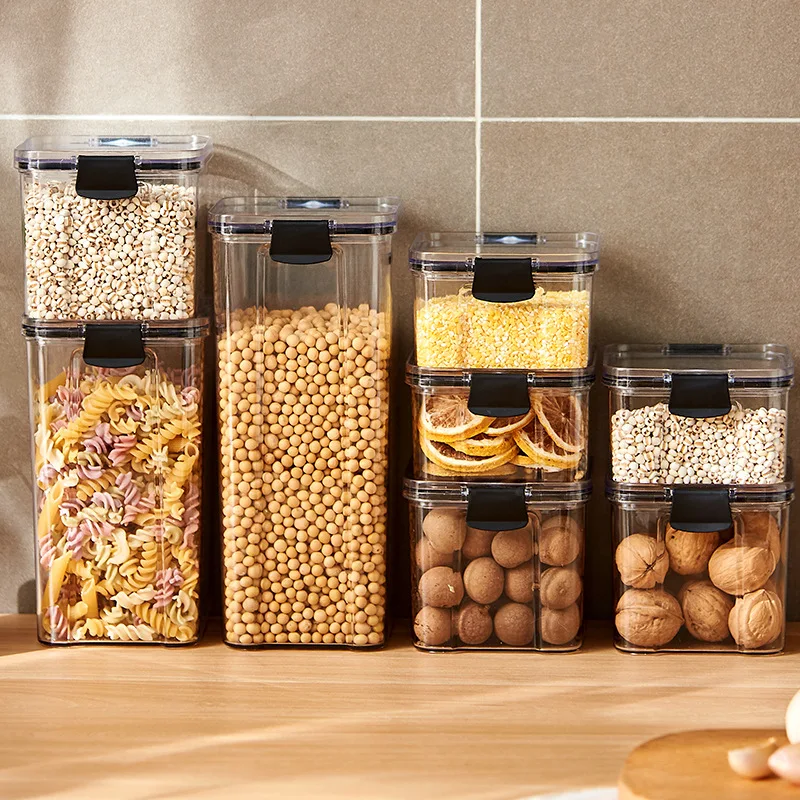 Sealed Kitchen Canisters- Moisture-proof- Flour, Sugar, Coffee, Rice, Beans, Nuts, Cereals, etc.