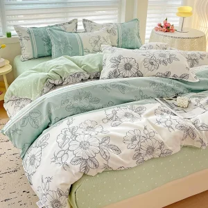 4-Piece Bedding Set- Includes: 1 Sheet, 1 Duvet Cover, and 2 Pillowcases- Many Sizes, Colors, and Patterns