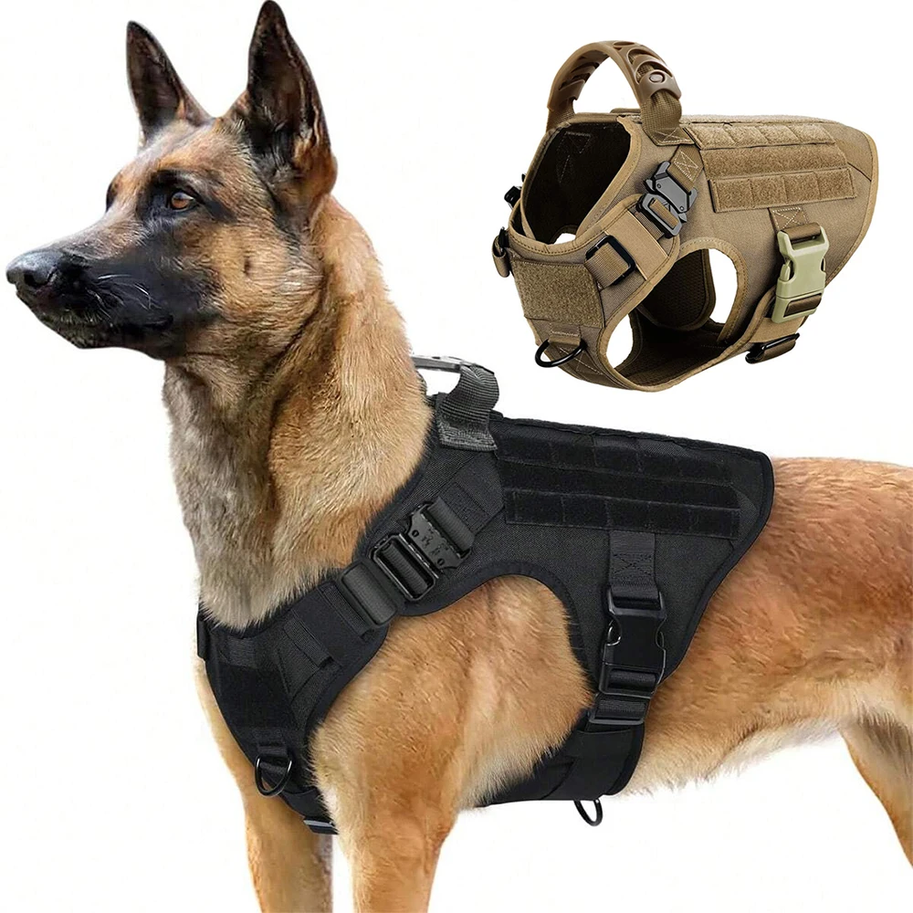 Military Large Dog Harness- Training Vest- Harness for Hunting- Sizes Small, Medium, Large, Extra Large