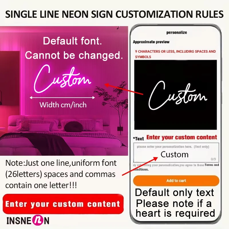 Custom Neon Sign- LED Name Light for Kids- Neon Sign for Wall Decor- Personalized - Image 4