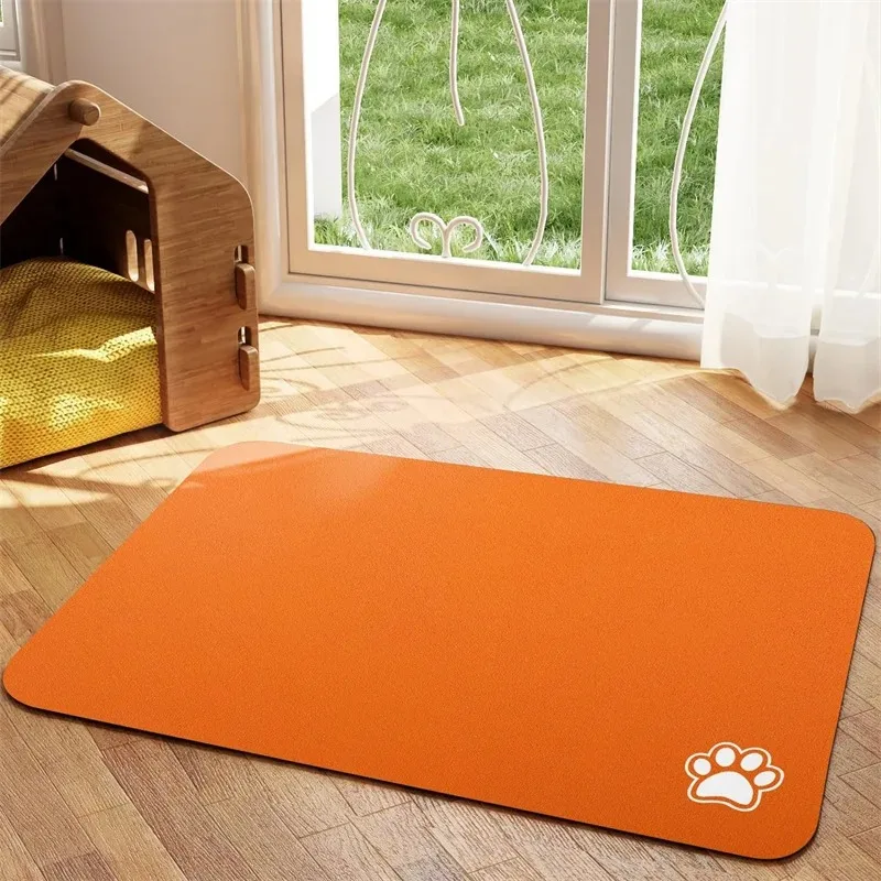 Pet Feeding Mat- Absorbent Dog/ Cat Mat for Food and Water- Easy to Clean- Quick Dry- Dog Mat for Messy Drinkers- Many Sizes and Colors - Image 8