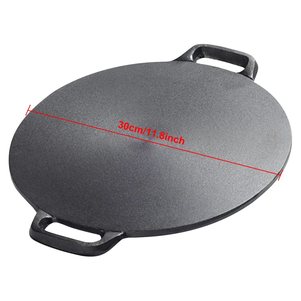 10.2/11/11.8/12.6/13.4 Inch Cast Iron Grill Pan with Handle- BBQ Griddle- Non Stick Cast Iron- Korean Barbecue Grill Pan - Image 9