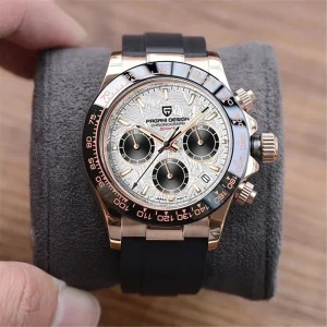 40mm V2 Men's Quartz Watch- Sapphire Retro Chronograph- Stainless Steel Waterproof Watch- 14 Variations