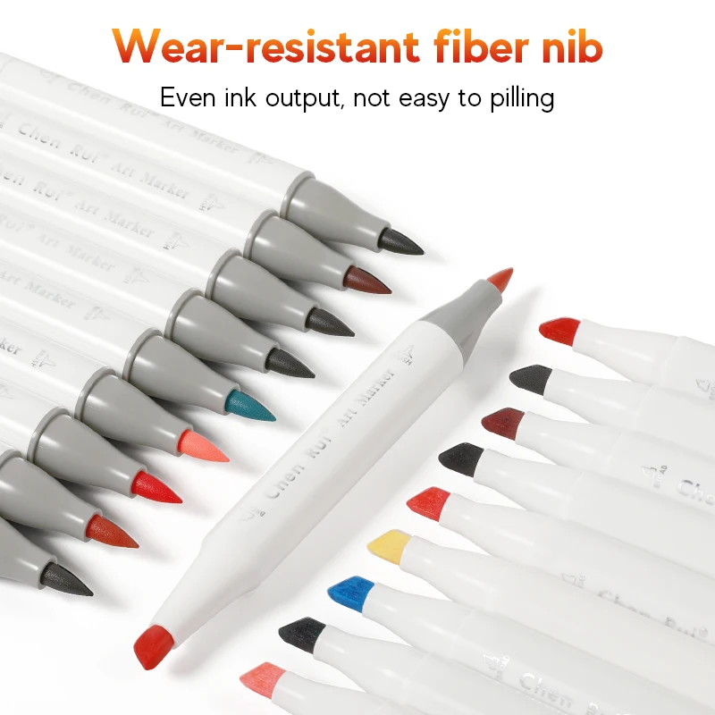 Professional Art Marker Set- Alcohol Markers- Dual Tip(Brush Tip+Broad Tip) for Coloring, Painting - Image 2