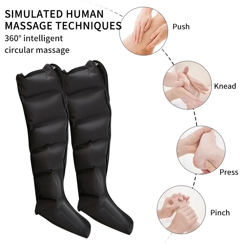 Electric Air Pressure Leg Massager- Kneading, Squeeze, Deep Relaxation of Calf and Foot- Remote Control - Image 5