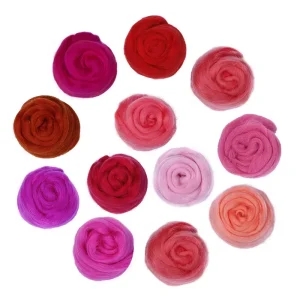100g Soft Dyed Wool Roving- Needle Felting- Spinning- 33 Colors