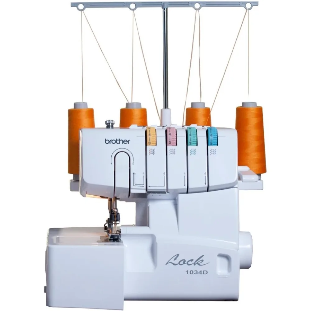 Heavy-Duty Metal Frame Serger Overlock Machine-1,300 Stitches Per Minute- Removable Trim Trap- 3 Included Accessories