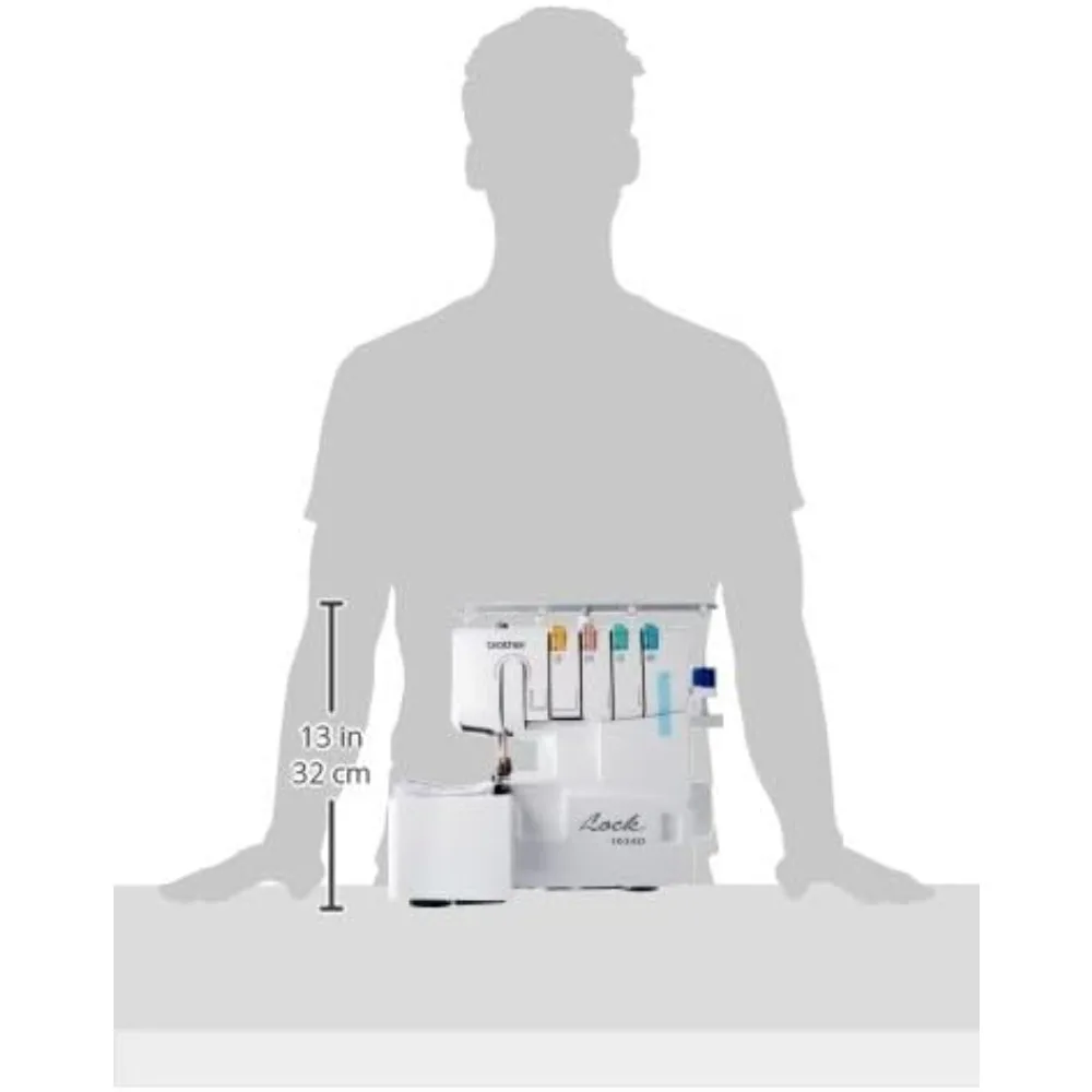 Heavy-Duty Metal Frame Serger Overlock Machine-1,300 Stitches Per Minute- Removable Trim Trap- 3 Included Accessories - Image 3