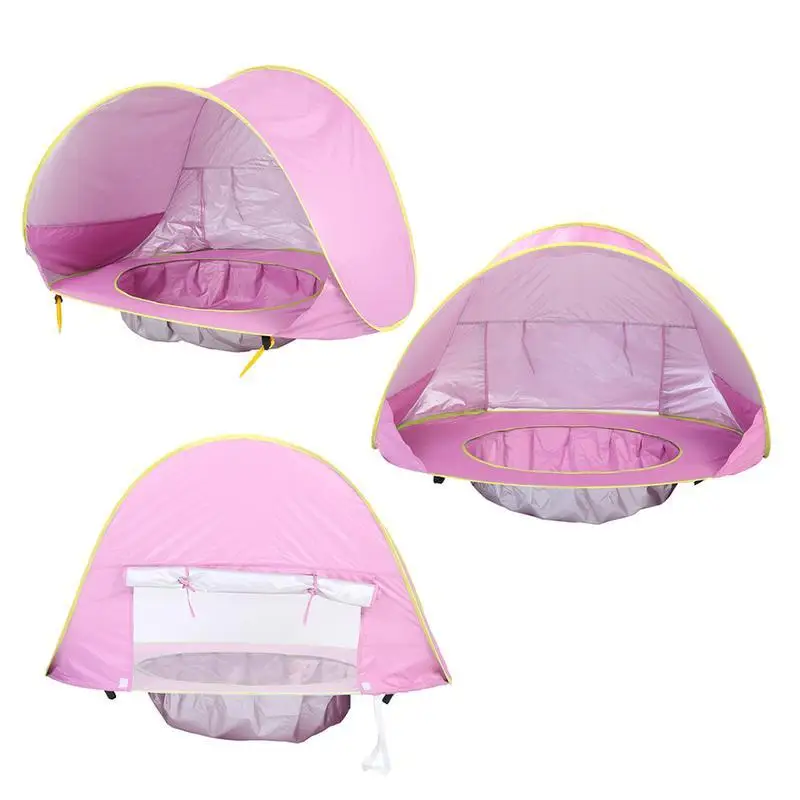 Baby beach tent Waterproof Sun Shelter UV-protecting Sunshelter with Pool Kid Outdoor Camping Sunshade Beach Sun Shelter UPF 50+ - Image 5