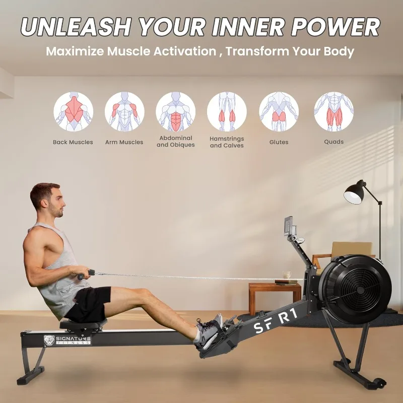 Home Rowing Machine- Indoor Exercise Equipment- Rowing Machine with LCD Display - Image 5