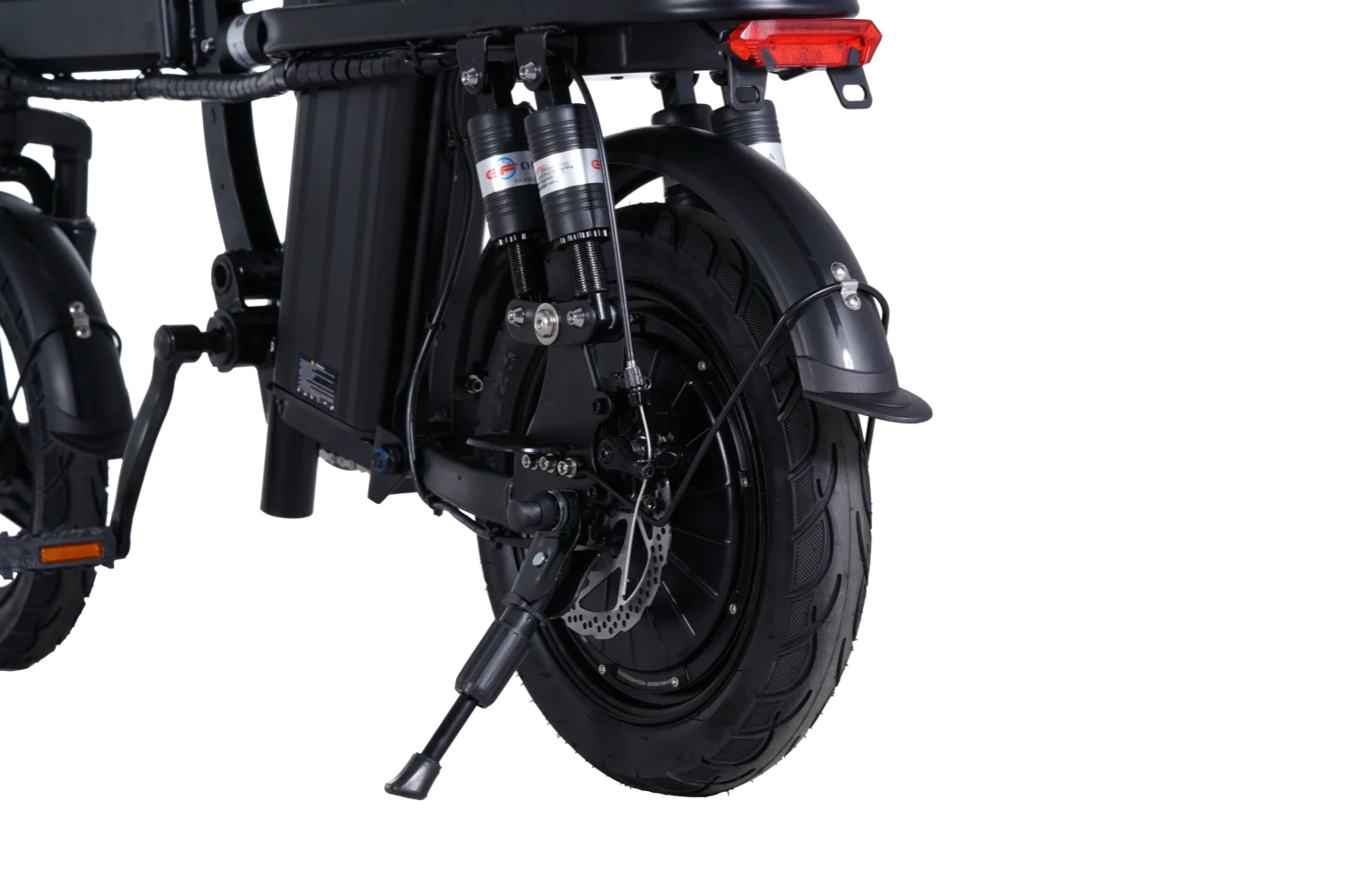 2-Seater Electric Bike- 500W 14" Mini Folding Ebike- 48V 15AH Removable Battery- Long Range, 50 Miles- 20 MPH - Image 4