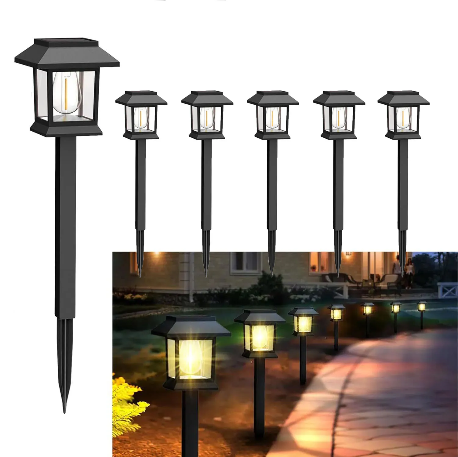 Solar Lights- 1/2/4/6 Pieces- Waterproof- Garden Decoration- Lawn, Yard, Path - Image 10