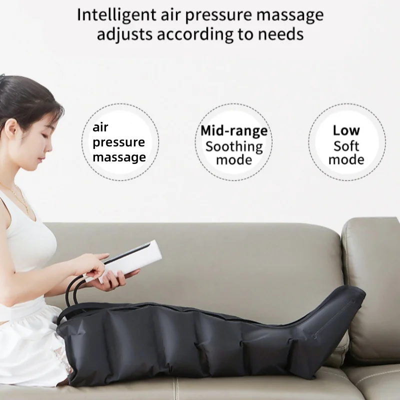 Electric Air Pressure Leg Massager- Kneading, Squeeze, Deep Relaxation of Calf and Foot- Remote Control - Image 6