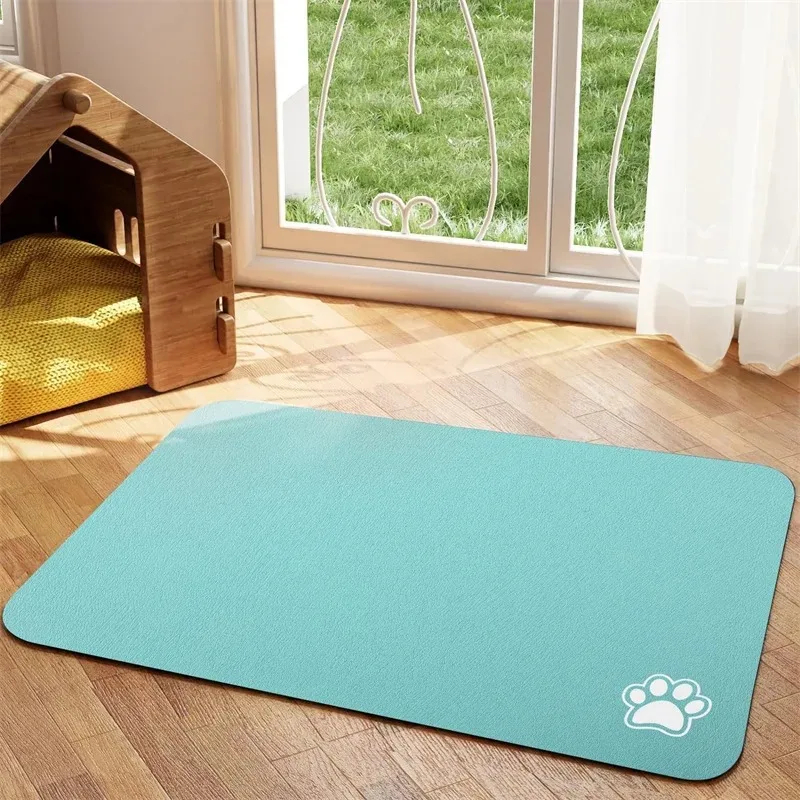 Pet Feeding Mat- Absorbent Dog/ Cat Mat for Food and Water- Easy to Clean- Quick Dry- Dog Mat for Messy Drinkers- Many Sizes and Colors - Image 12