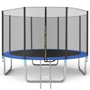 Adult and Child Trampoline- Coil Spring Bed- Safety Net- 5, 6, 8, and 10 Foot Trampolines