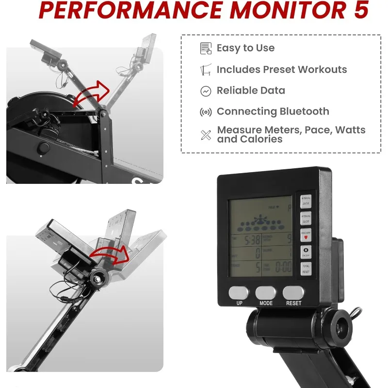 Home Rowing Machine- Indoor Exercise Equipment- Rowing Machine with LCD Display - Image 2