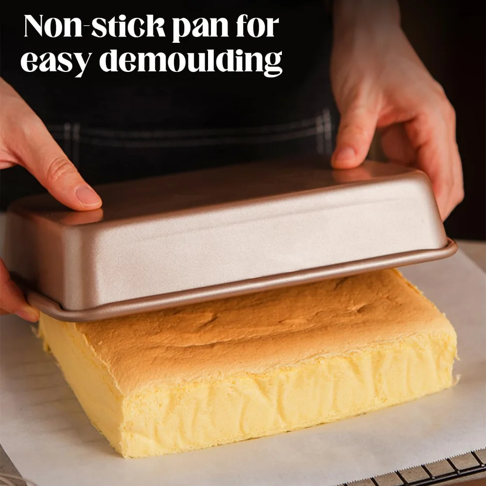 Set of 6 Non-stick Baking Pans, 11-Inch Rectangle Pans, Perfect for Cakes, Bread, Brownies, etc. - Image 6