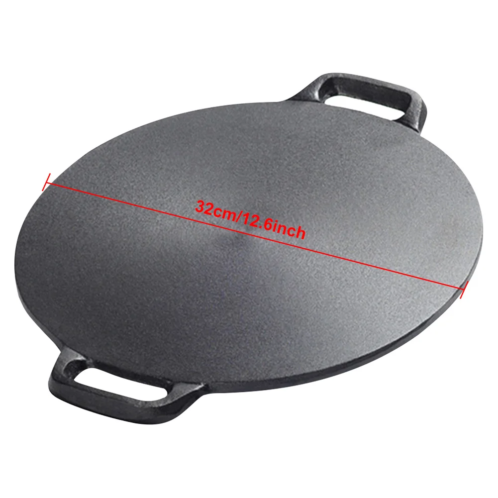 10.2/11/11.8/12.6/13.4 Inch Cast Iron Grill Pan with Handle- BBQ Griddle- Non Stick Cast Iron- Korean Barbecue Grill Pan - Image 10