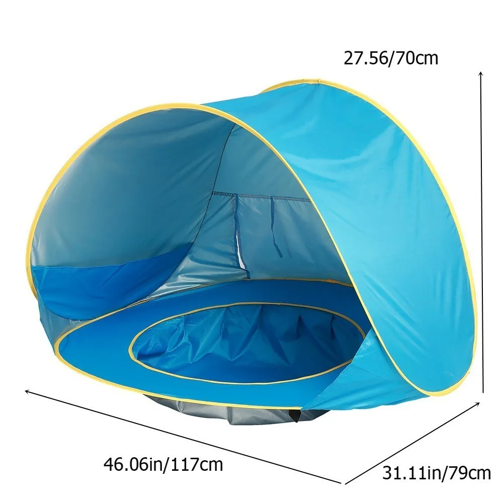 Baby beach tent Waterproof Sun Shelter UV-protecting Sunshelter with Pool Kid Outdoor Camping Sunshade Beach Sun Shelter UPF 50+ - Image 2