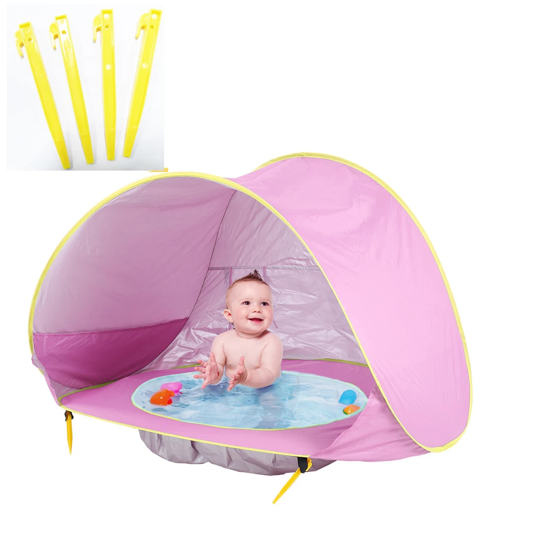 Baby beach tent Waterproof Sun Shelter UV-protecting Sunshelter with Pool Kid Outdoor Camping Sunshade Beach Sun Shelter UPF 50+ - Image 9