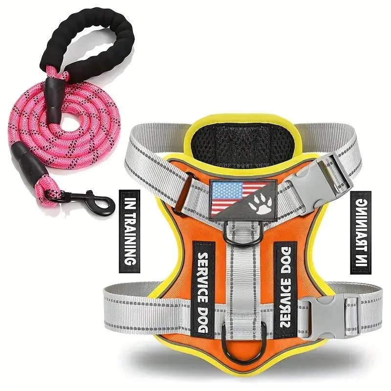 Dog Harness And Leash Set- Escape-Proof- No-Pull Dog Vest/ Harness with Reflective Leash - Image 8