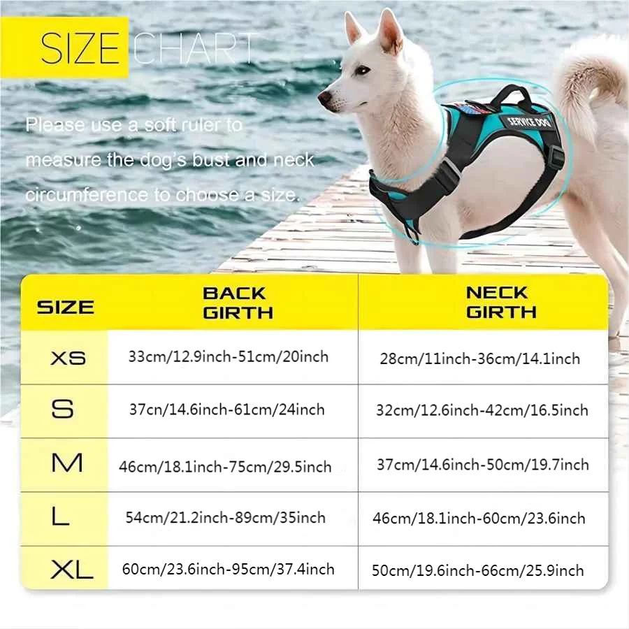 Dog Harness And Leash Set- Escape-Proof- No-Pull Dog Vest/ Harness with Reflective Leash - Image 2