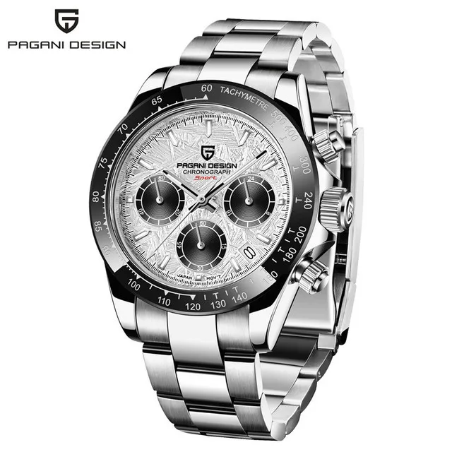40mm V2 Men's Quartz Watch- Sapphire Retro Chronograph- Stainless Steel Waterproof Watch- 14 Variations - Image 20