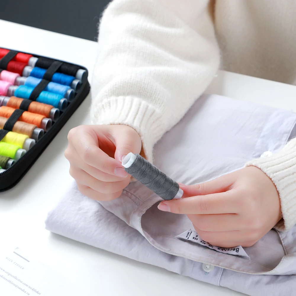 Complete Sewing Kit- Threads, Needles, Scissors, Tape Measure, Buttons- Sewing Tool Set - Image 5