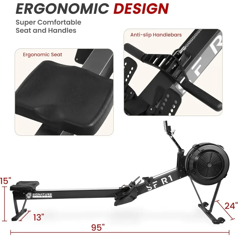 Home Rowing Machine- Indoor Exercise Equipment- Rowing Machine with LCD Display - Image 4