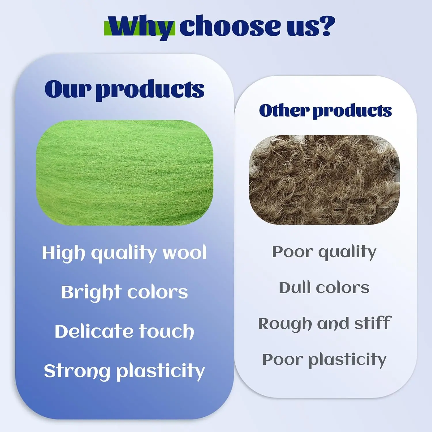 10 Colors Wool Roving- 10-grams Each Colors- for Spinning/ Needle Felting - Image 5