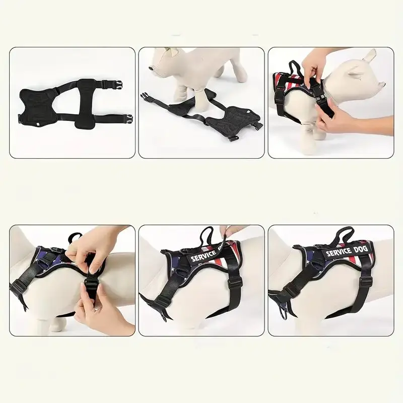 Dog Harness And Leash Set- Escape-Proof- No-Pull Dog Vest/ Harness with Reflective Leash - Image 4