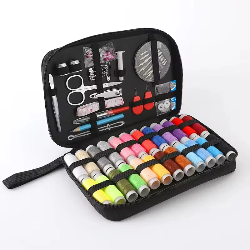 Complete Sewing Kit- Threads, Needles, Scissors, Tape Measure, Buttons- Sewing Tool Set - Image 9